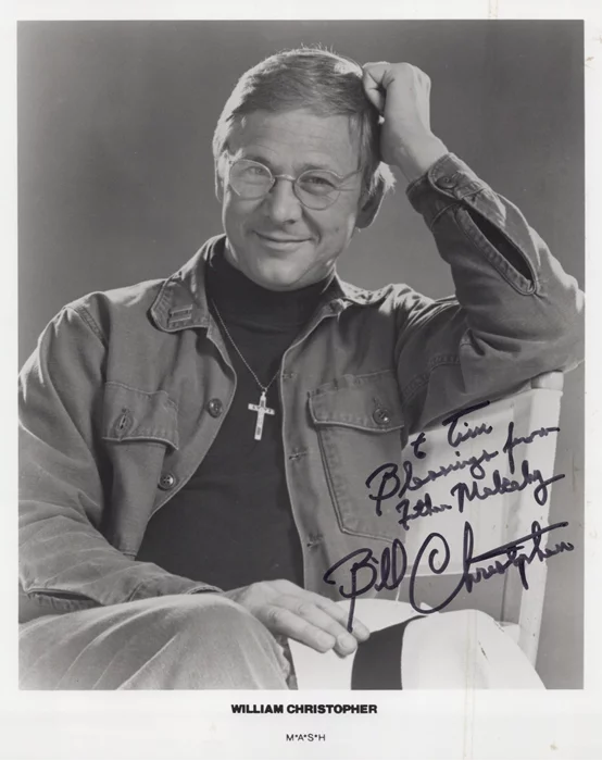 William Christopher autograph