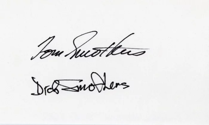 The Smothers Brothers autograph