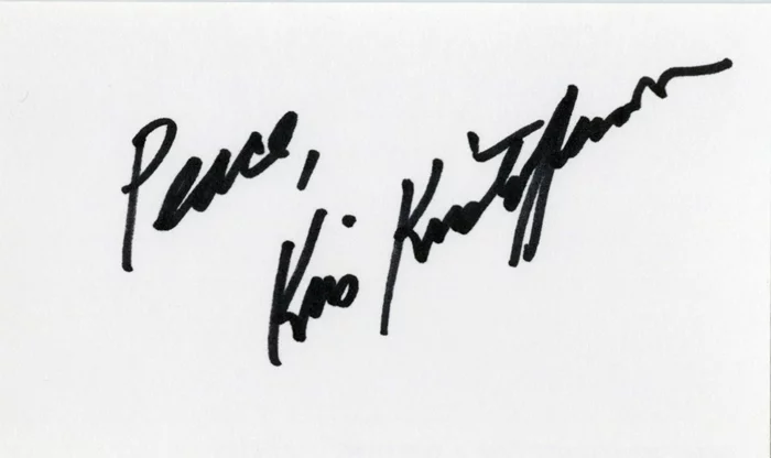 Kris Kristofferson autograph