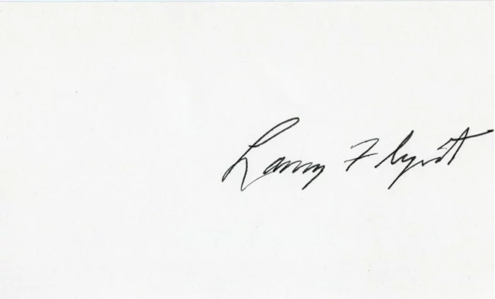 Larry Flynt autograph
