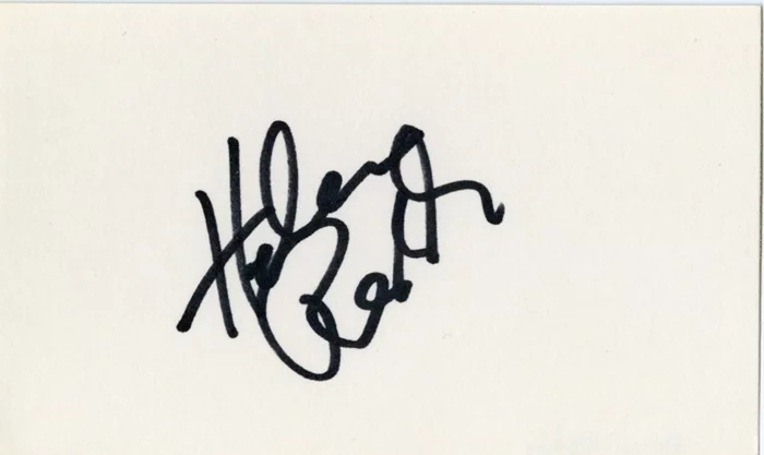 Helen Reddy autograph