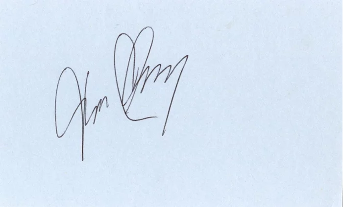 Tom Clancy autograph