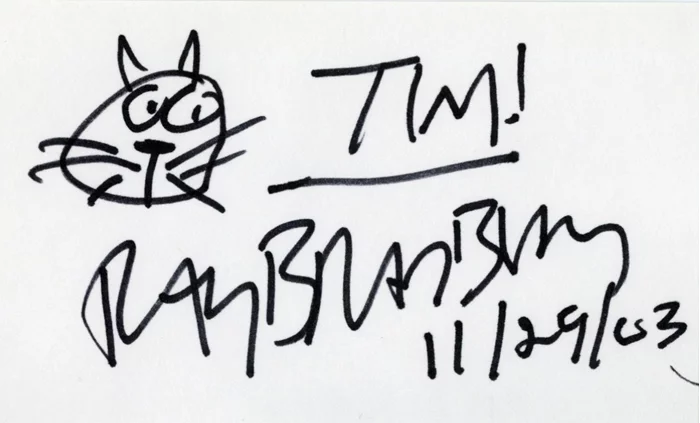 Ray Bradbury autograph