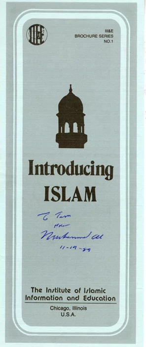 Muhammad Ali autograph