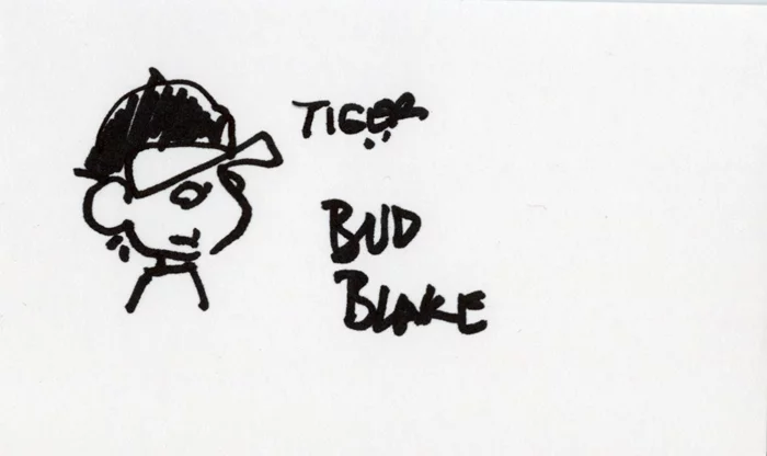 Bud Blake autograph