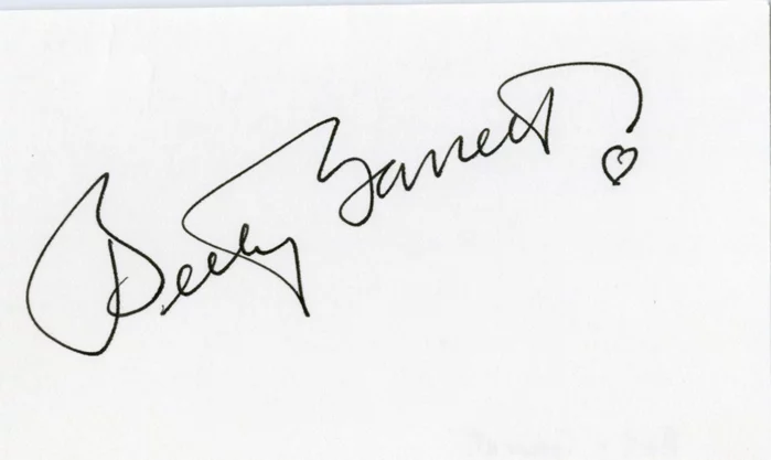 Betty Garrett autograph