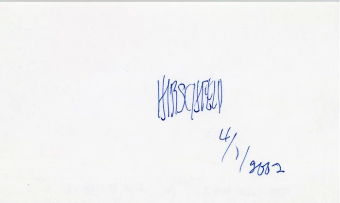 Hirschfeld autograph