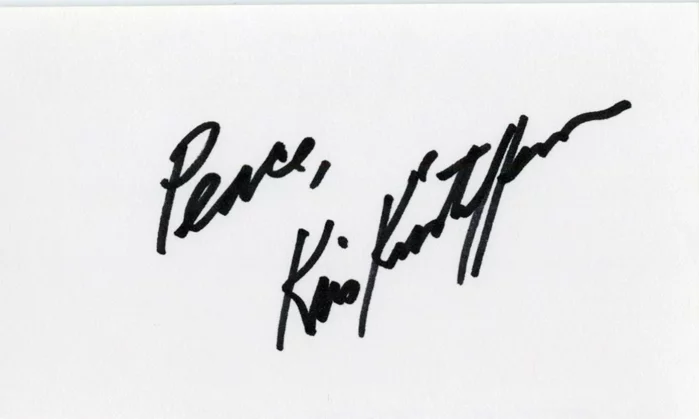 Kris Kristofferson autograph