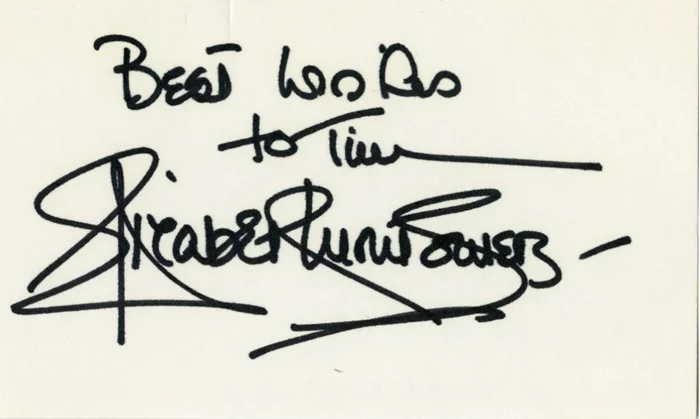 Elizabeth Montgomery autograph