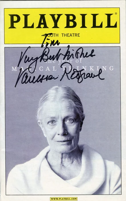 Vanessa Redgrave autograph