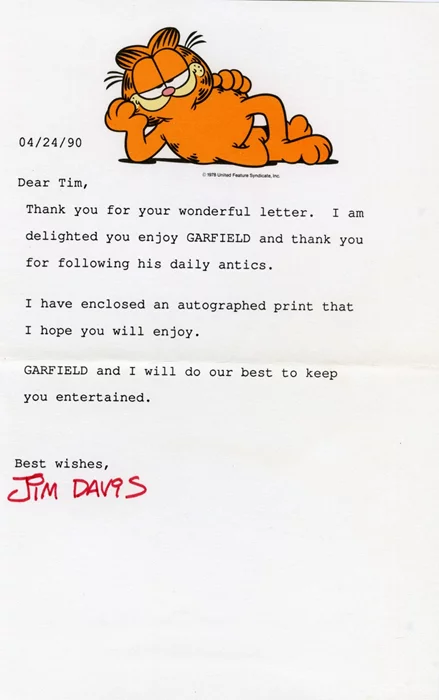 Jim Davis autograph