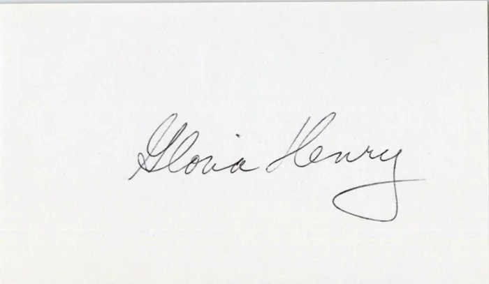 Gloria Henry autograph