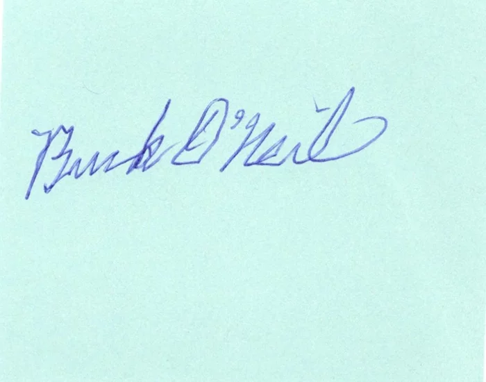 Buck O'Neil autograph