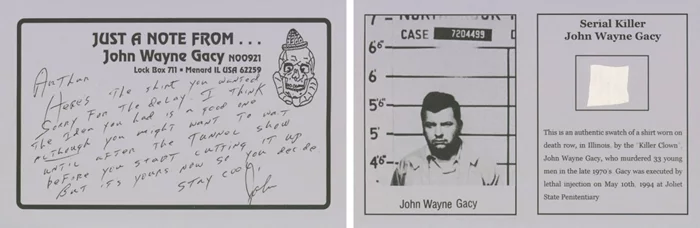 John Wayne Gacy autograph