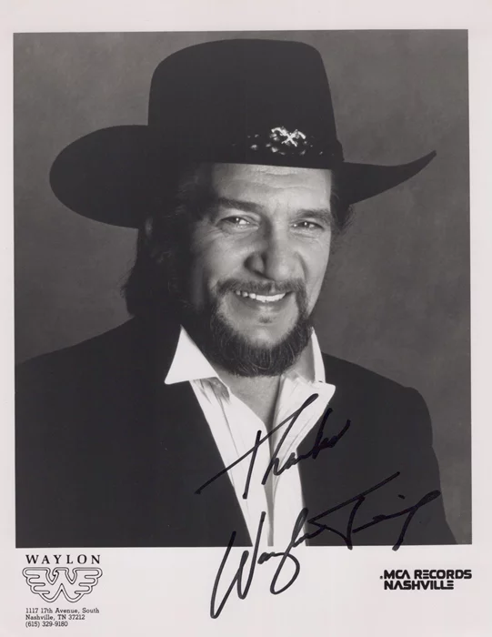 Waylon Jennings autograph