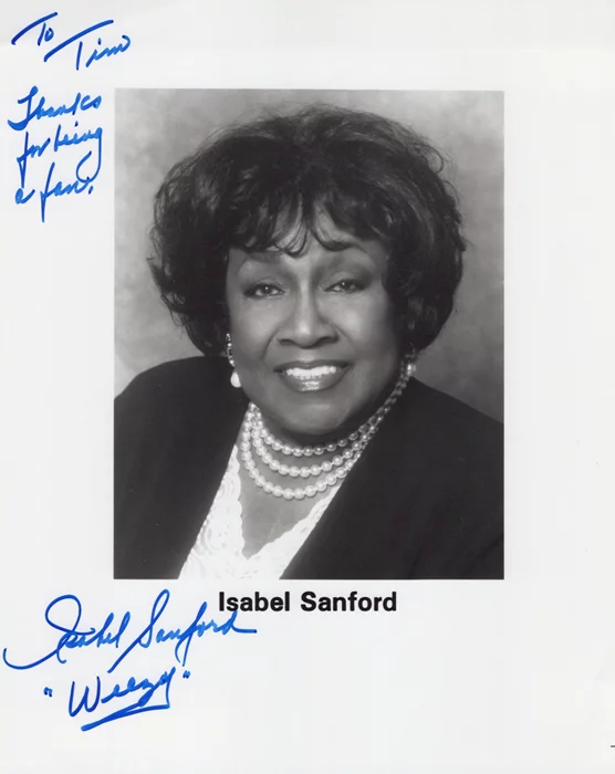 Isabel Sanford autograph