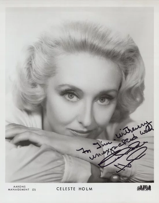 Celeste Holm autograph