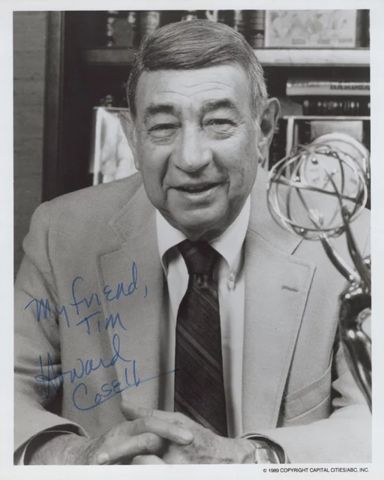 Howard Cosell autograph