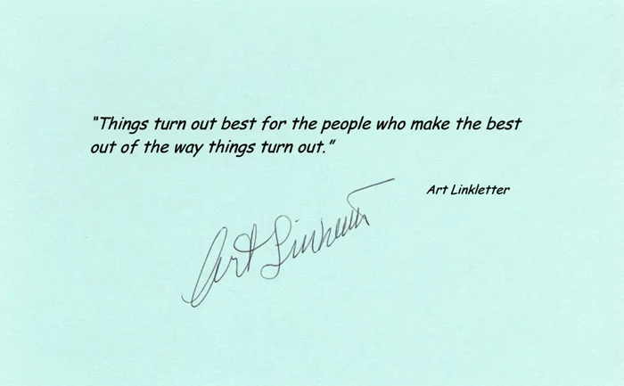Art Linkletter autograph