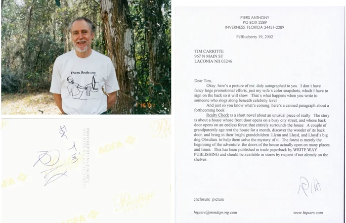 Piers Anthony autograph