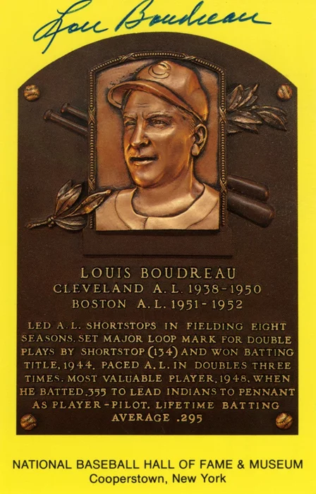 Lou Boudreau autograph
