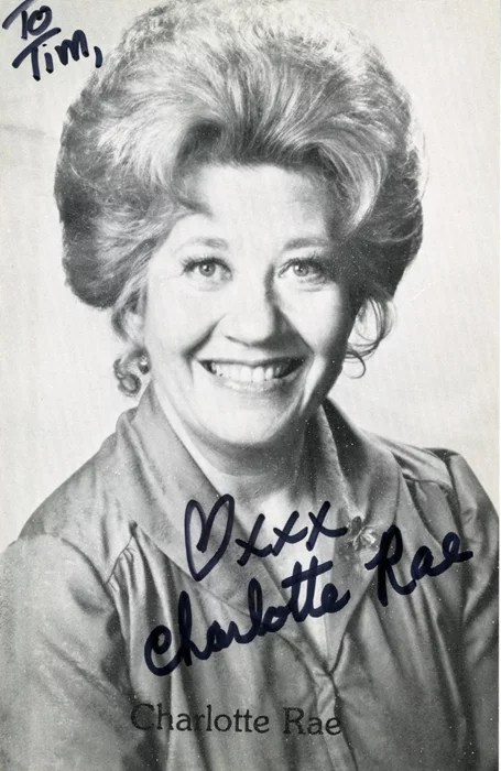 Charlotte Rae autograph