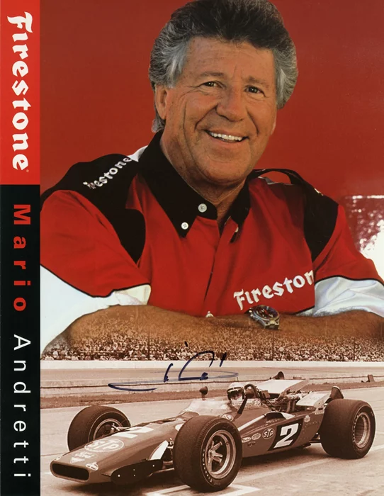 Mario Andretti autograph