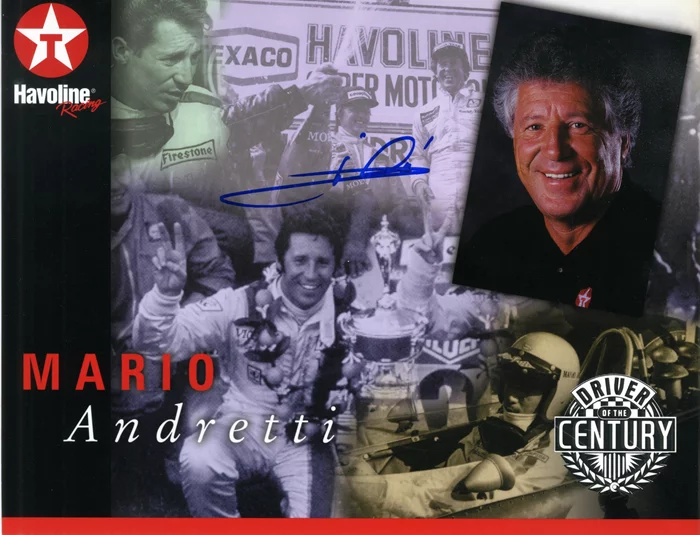 Mario Andretti autograph