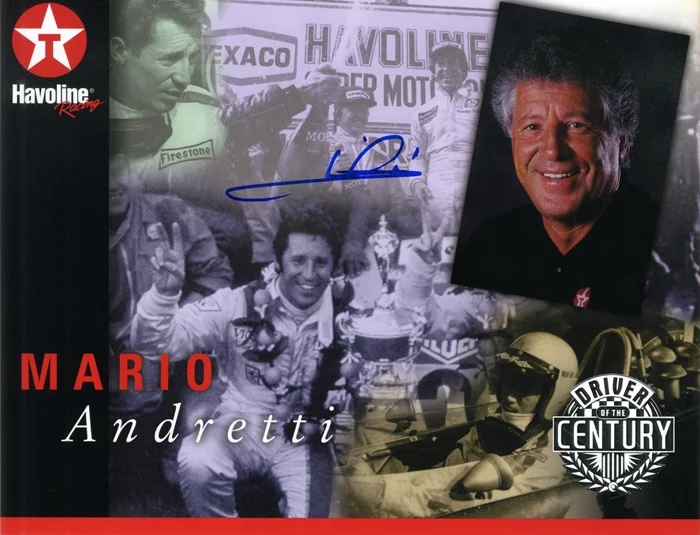 Mario Andretti autograph