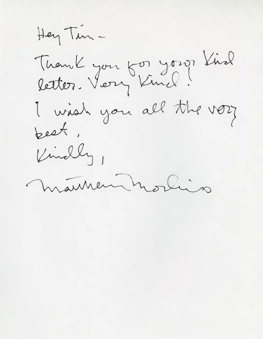 Matthew Modine autograph