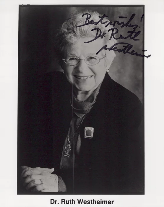 Dr. Ruth Westheimer autograph