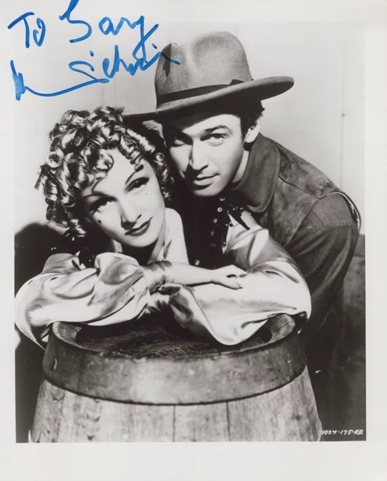 Marlene Dietrich autograph