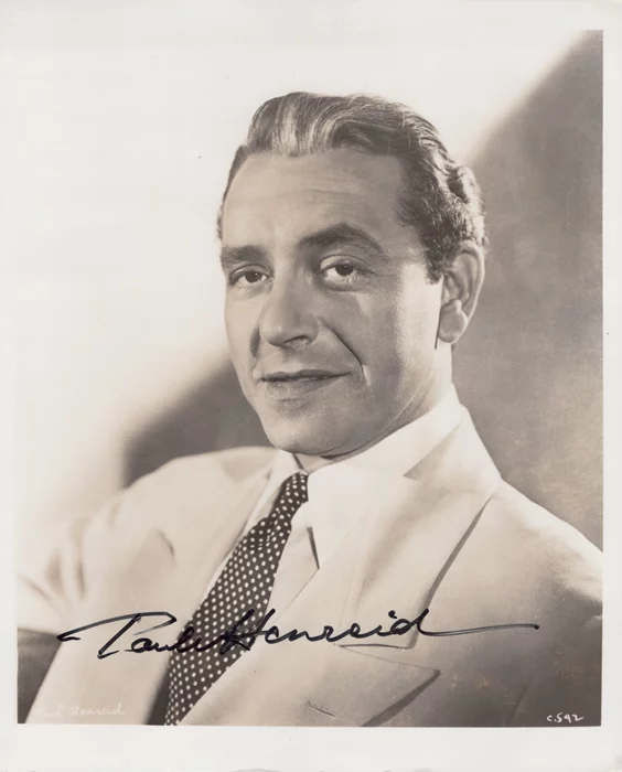 Paul Henreid autograph
