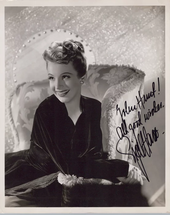Signe Hasso autograph