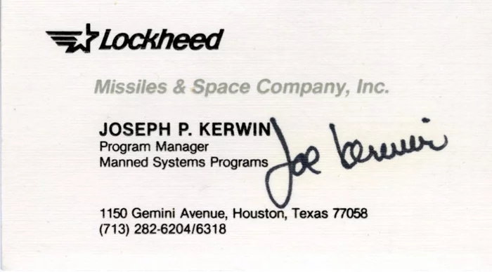 Joe Kerwin autograph
