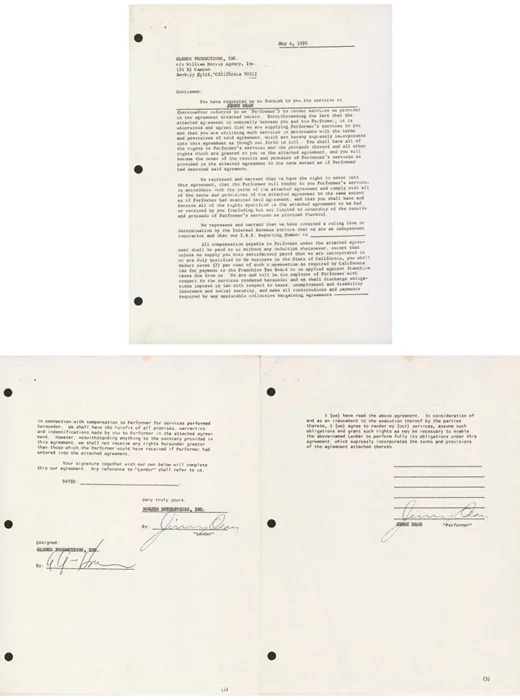 Jimmy Dean autograph