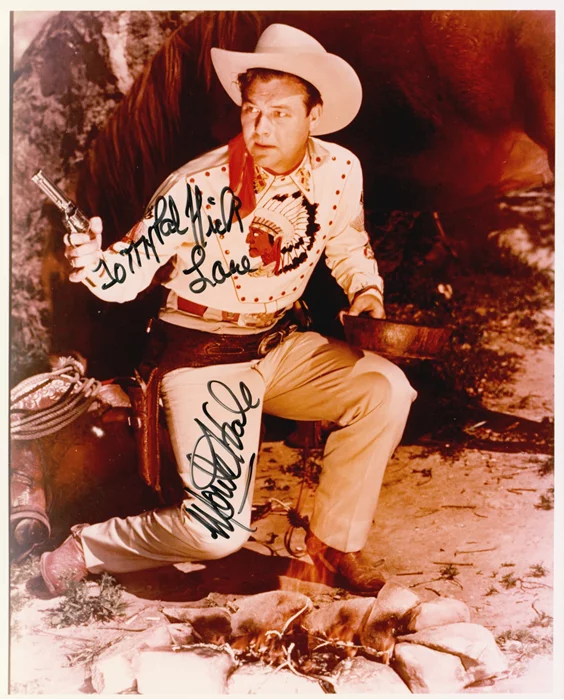 Monte Hale autograph