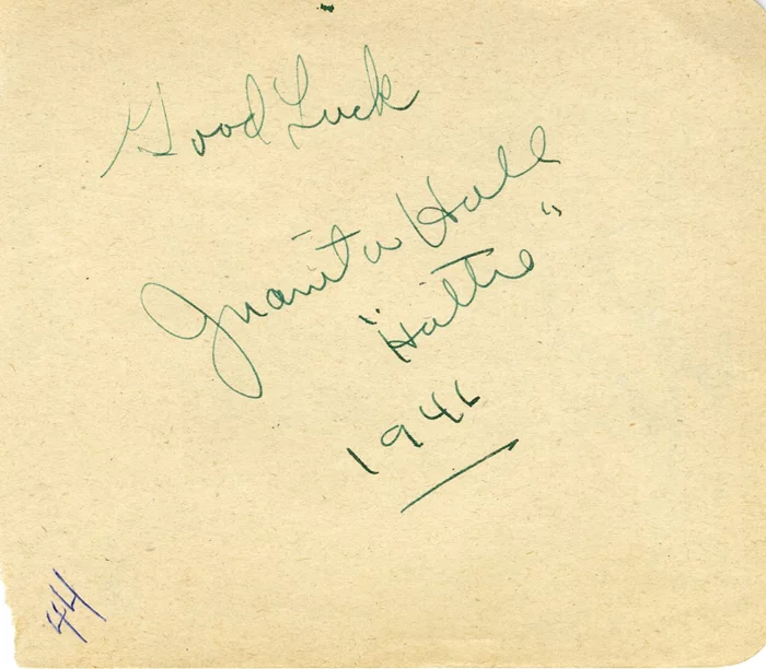 Juanita Hall autograph
