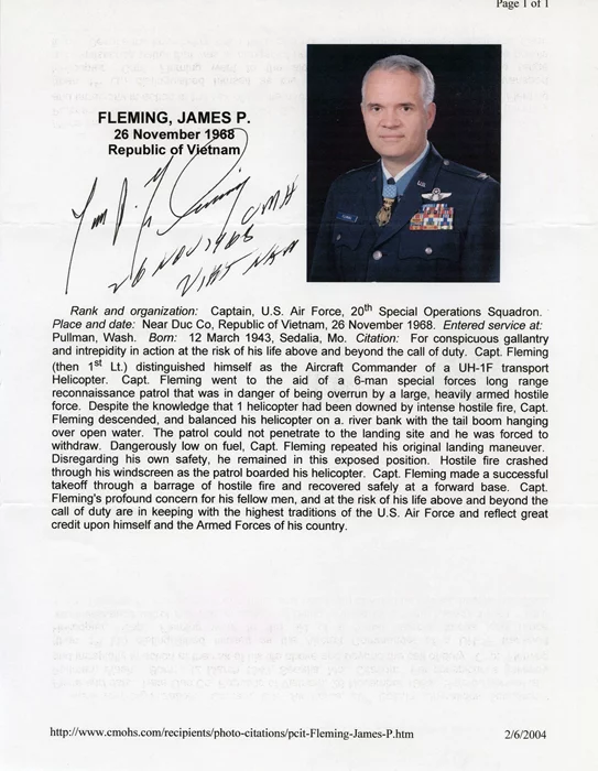 James Fleming autograph