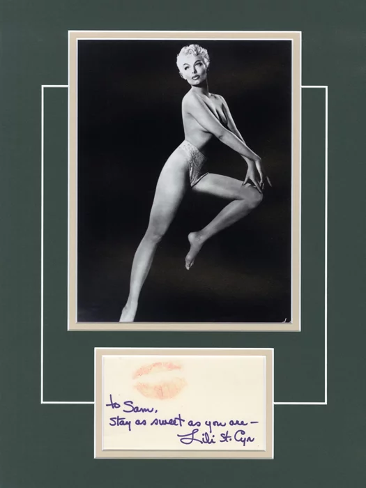 Lili St. Cyr autograph