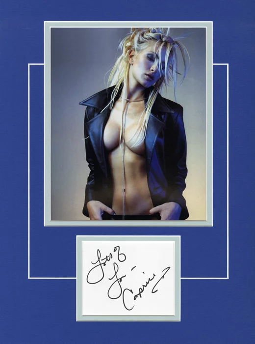 Caprice autograph