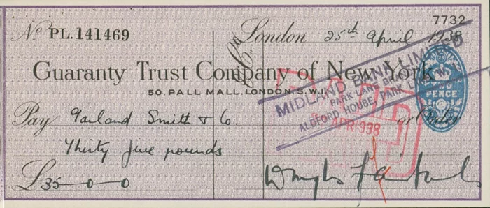 Douglas Fairbanks autograph