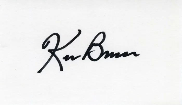 Ken Burns autograph