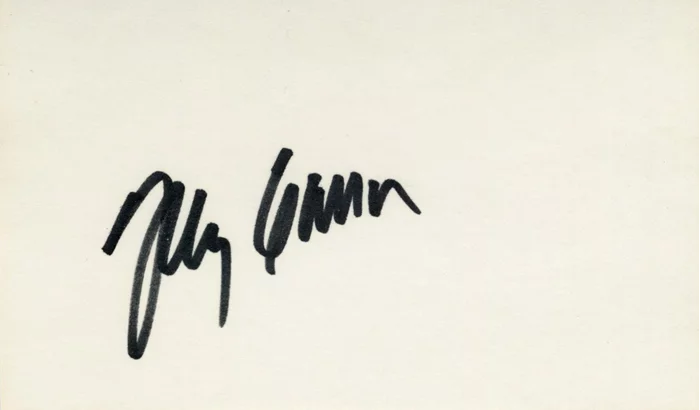 Johnny Carson autograph