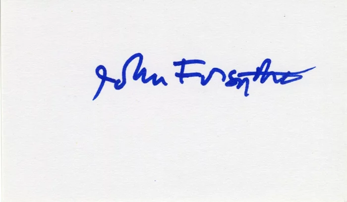 John Forsythe autograph