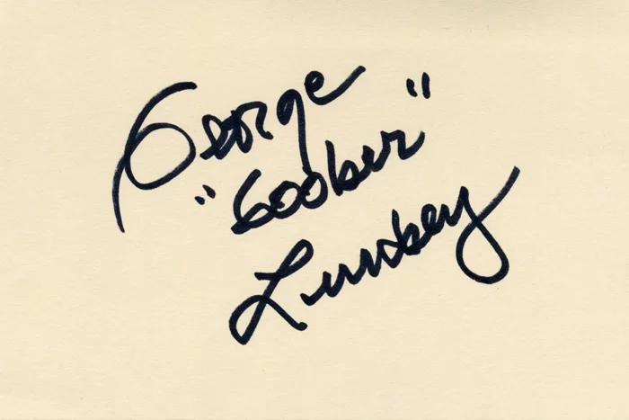 George Lindsey autograph