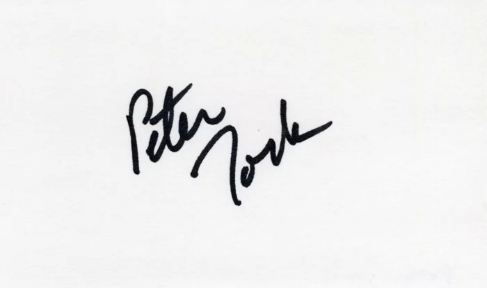 Peter Tork autograph