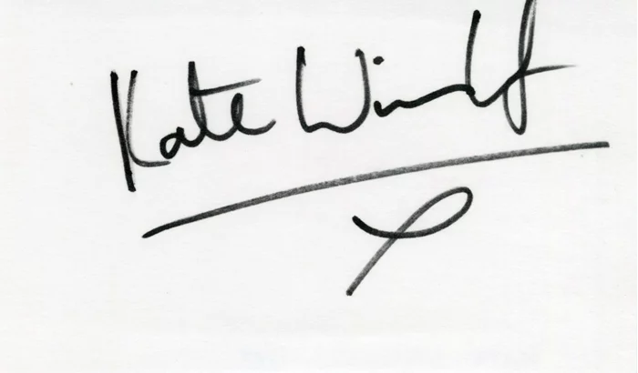 Kate Winslet autograph