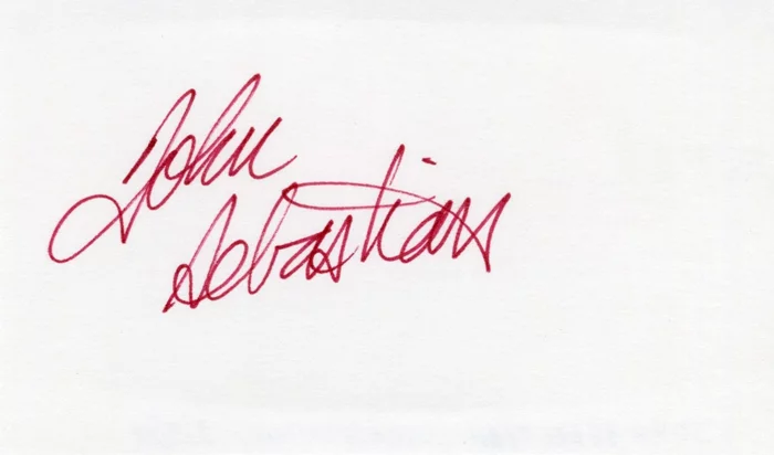 John Sebastian autograph