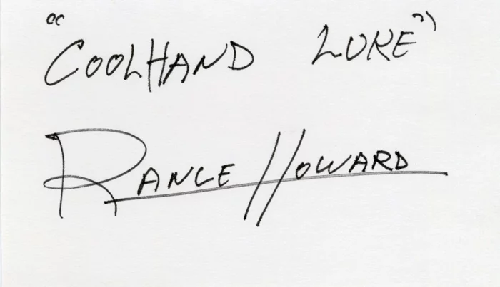 Rance Howard autograph
